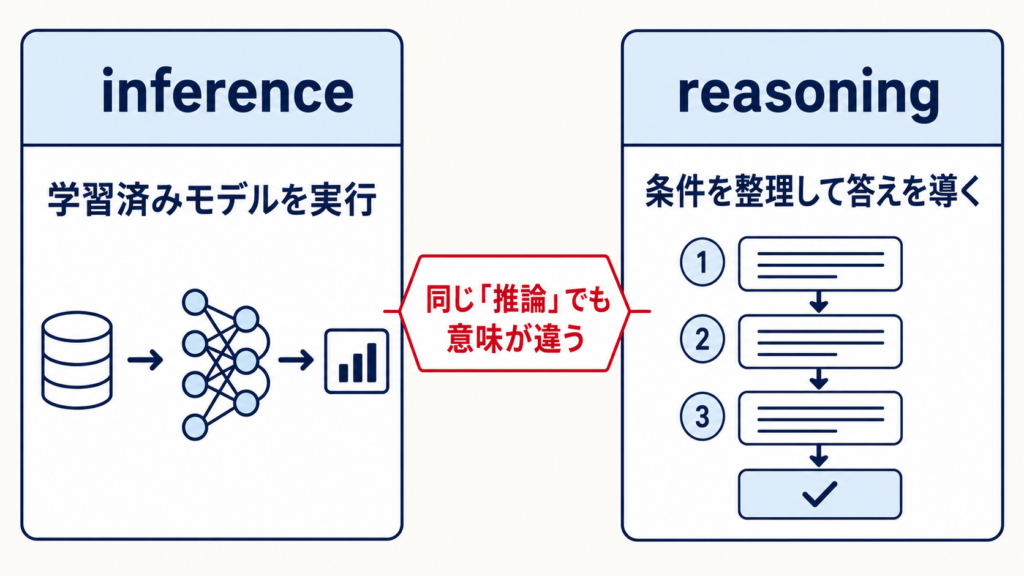 推論モデルの仕組みと回答生成の流れ
