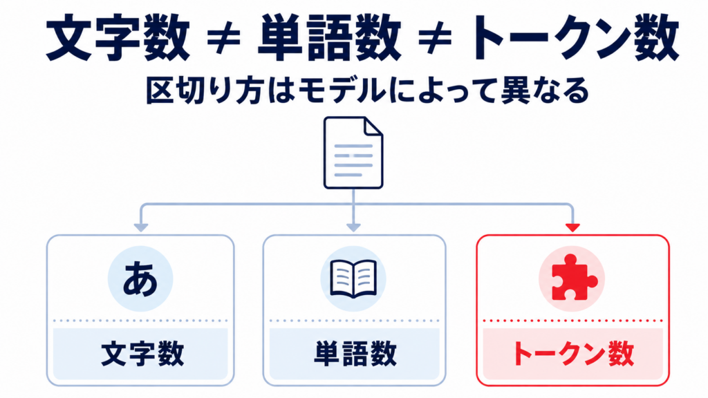 トークンとは何かを示す生成AIの概念図