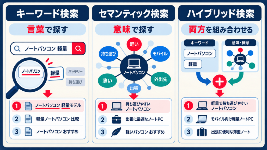 キーワード検索の具体的な使い方