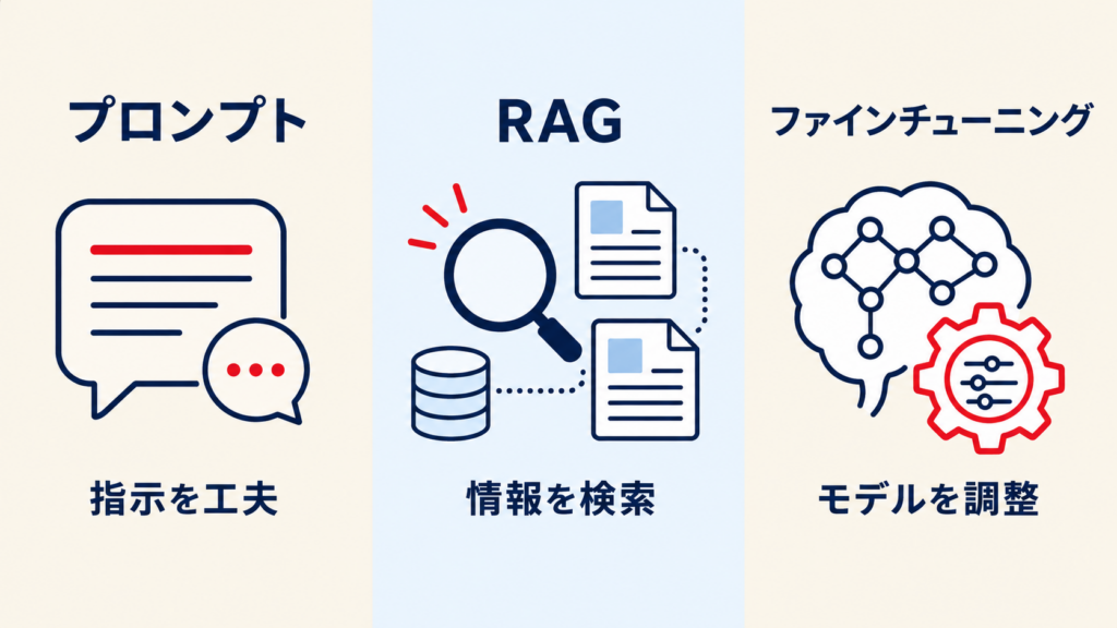 ファインチューニングの学習データと調整の流れ