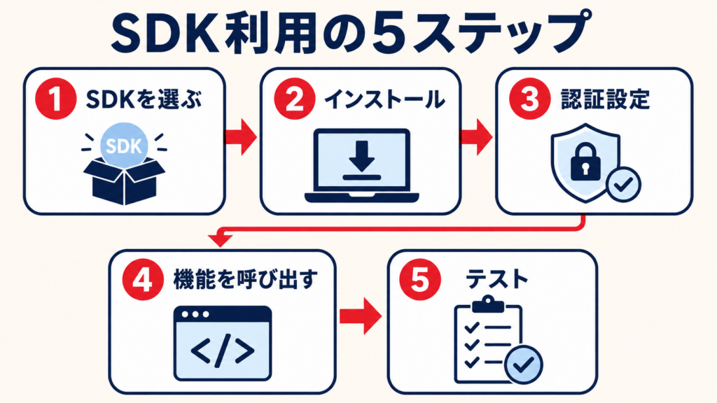 生成AI開発でSDKを利用する流れ