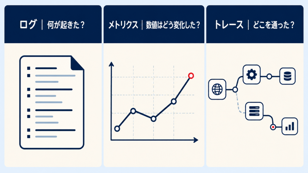 ログ・メトリクス・トレースによるオブザーバビリティ