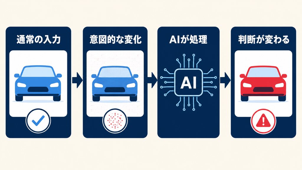 敵対的攻撃でAIが誤認識する仕組み