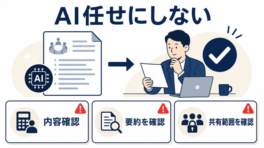 議事録AIと文字起こしAIの違い・注意点