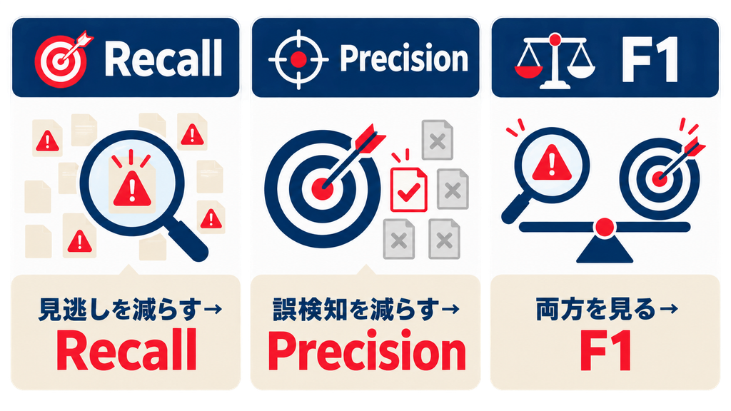 再現率を重視する具体例と使いどころ
