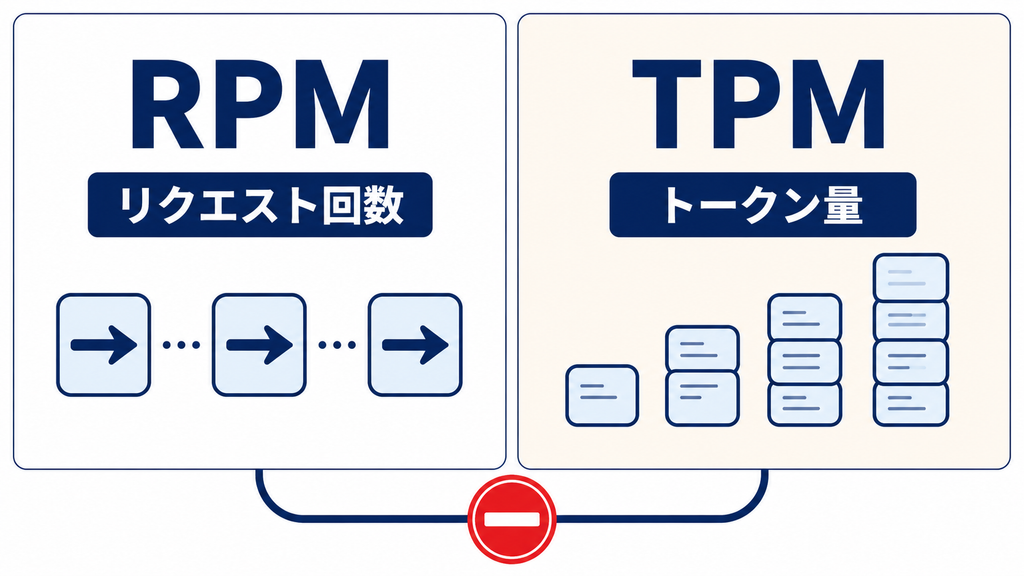 レート制限とRPM・TPM・429エラーの関係