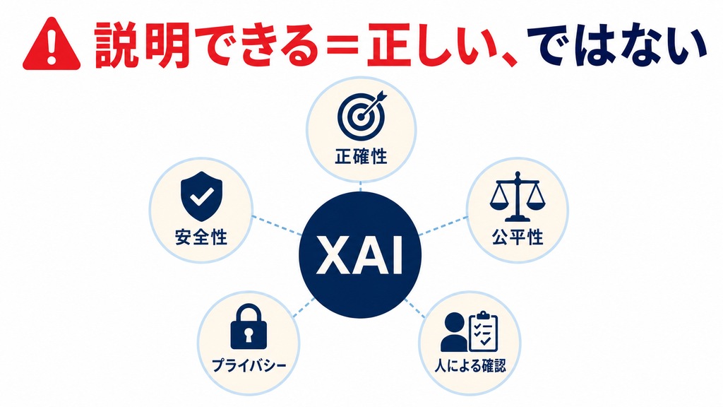 説明可能性（XAI）の活用例と注意点