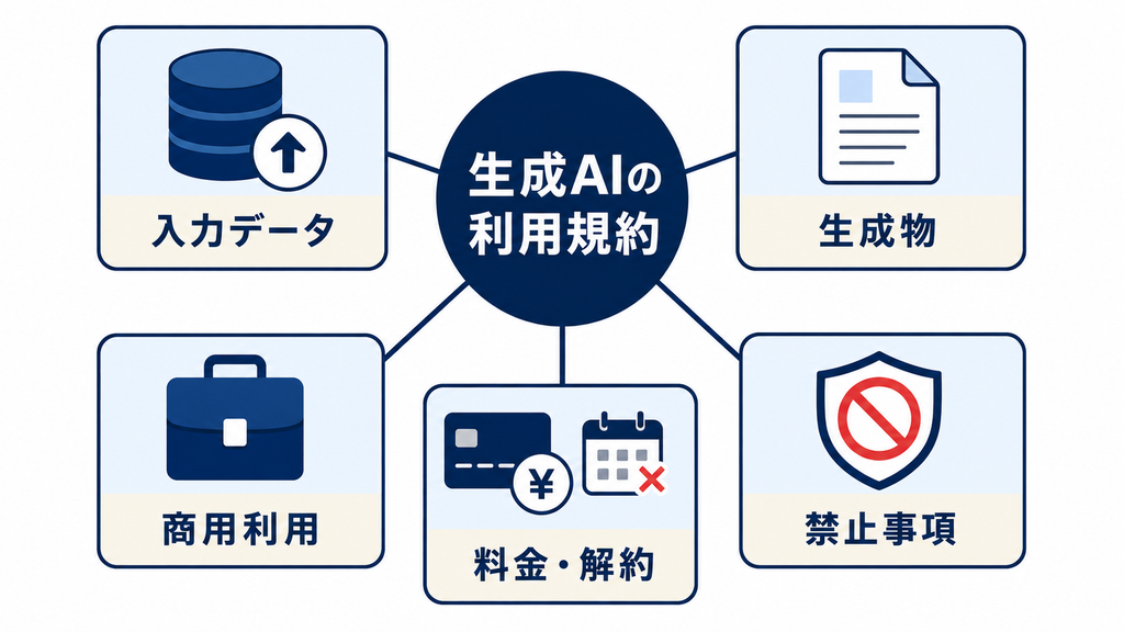 利用規約で確認する料金・禁止事項・権利