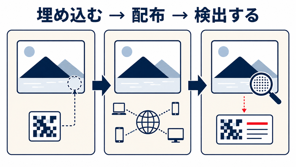 電子透かしと可視透かしの違い