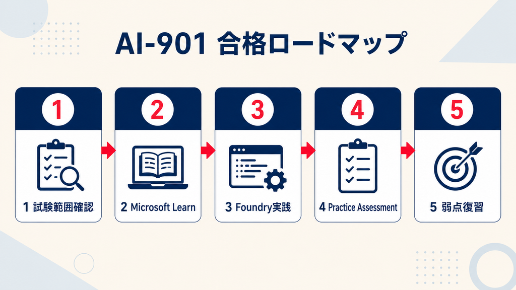 Azure AI-901の試験範囲と勉強方法