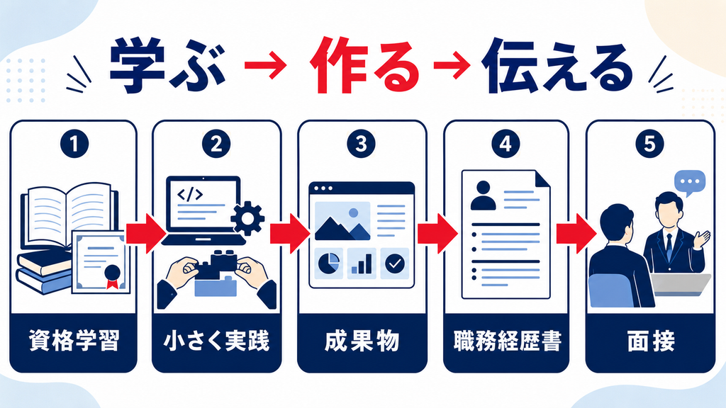 生成AI資格と一緒に用意したい転職実績