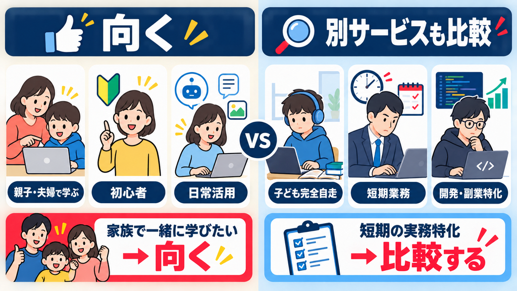 家族でスタートAIと通常のスタートAIの違い