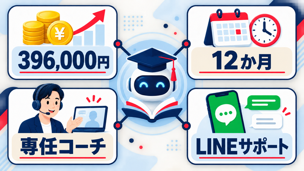 シゴトAIの料金・受講内容のイメージ