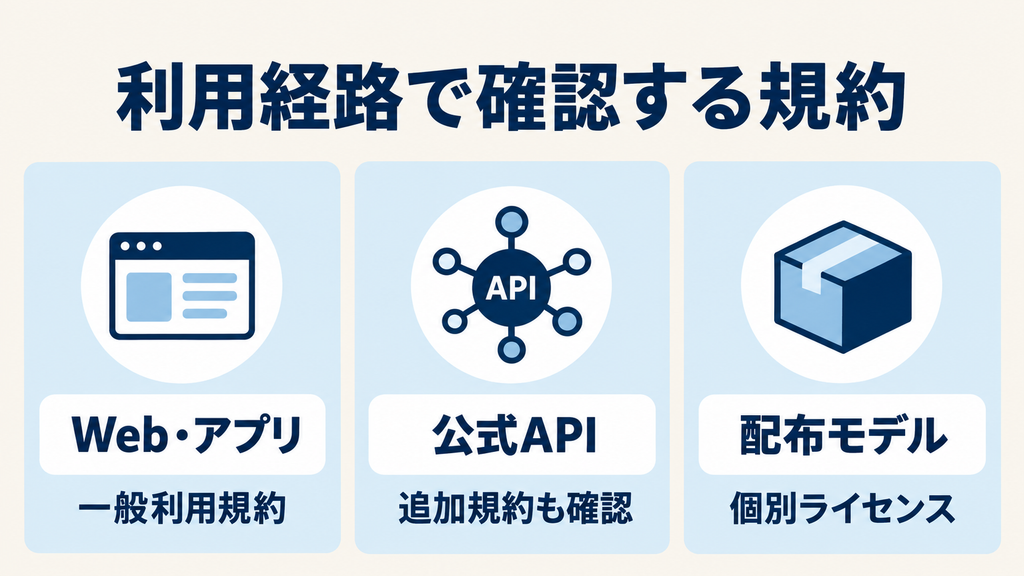 DeepSeekの利用経路別に確認する規約：Web・アプリ、公式API、配布モデル