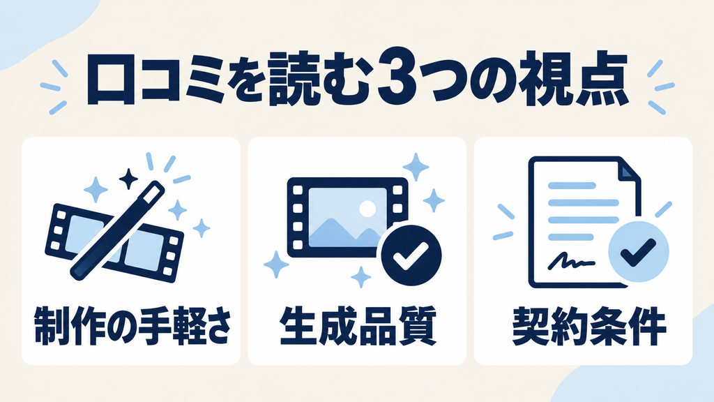 DeepBrain AIの口コミを読む3つの視点:制作の手軽さ・生成品質・契約条件